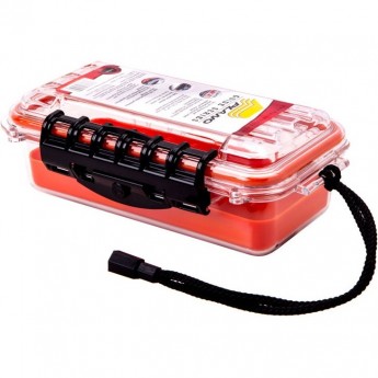 Футляр GUIDE PLANO водонепроницаемый, оранжевый/прозрачный